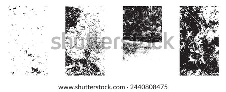 set of abstract grunge vector texture background