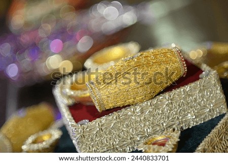 Mehndi Items, Function, Ceremony, Oil box for Mehndi Royalty-Free Stock Photo #2440833701