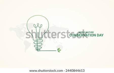 World nature conservation day, conservation day design for social media banner, poster, 3D Illustration