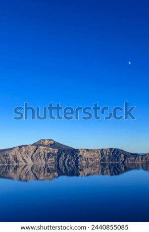 Crater Lake and Mount Scott : Crater Lake National Park, Oregon, USA Royalty-Free Stock Photo #2440855085