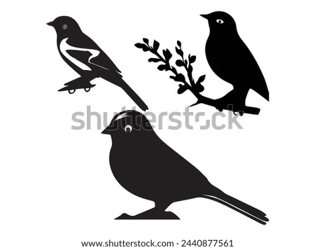 Flying birds silhouette pack
.,Vector birds  collection white background,Dove black  cute dove bird hand drawing art and vector illustration,