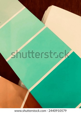 Colour swatches paper. sample colors catalogue