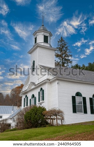 United church of Strafford, vermont Royalty-Free Stock Photo #2440964505