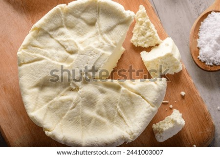Close-Up 4K Ultra HD Image of Homemade Cheese - Stock Photography