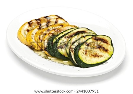 Close-Up 4K Ultra HD Image of Grilled Zucchini - Stock Photography