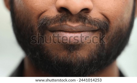 close up image of mans face focusing the lower portion