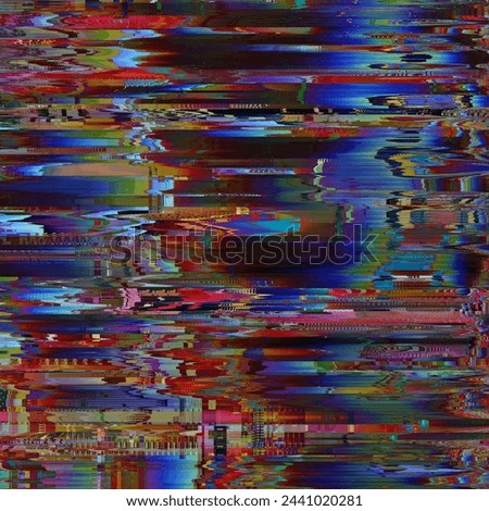colorful unique glitch textured signal abstract abstract pixel glitch error damage