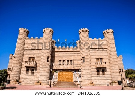 Picture Image of a Medieval Brown Castle