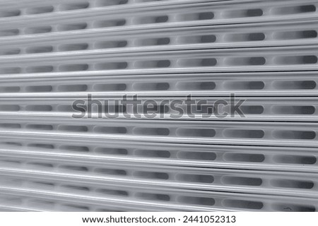 Repeating structure of abstract design
metal gratings