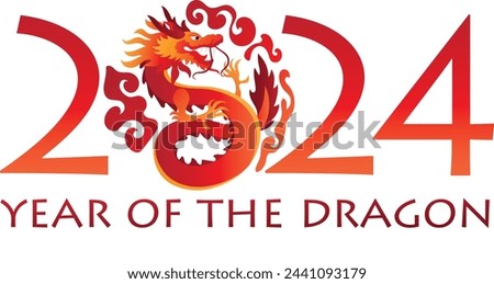 Celebrate the Chinese New Year 2024: Majestic Dragon Illustrations Await You