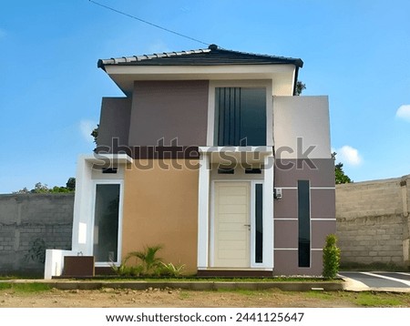 Examples of the latest simple modern minimalist house designs in 2024 Royalty-Free Stock Photo #2441125647