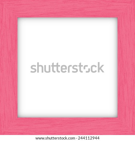 Wooden rectangular picture frame - Vector