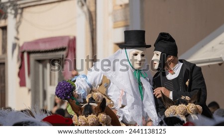 Su componidori leaders of the Sartiglia traditional horse race in the city of Oristano
