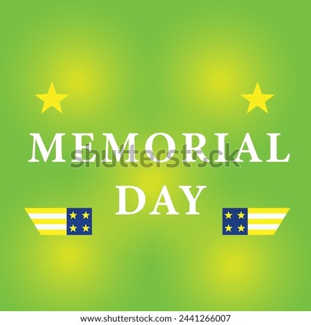 Happy Memorial Day poster, background design