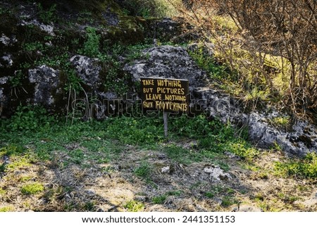 Funny sign for tourists in Montenegro