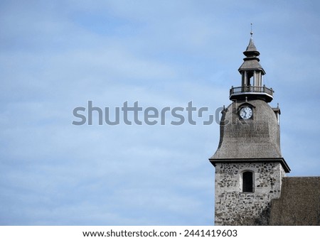 The beautiful white stone church is a capturing sight in the skyline of Naantali. The church was built between the 1460s and 80s as a church for a Catholic St. Bridget’s convent. Royalty-Free Stock Photo #2441419603