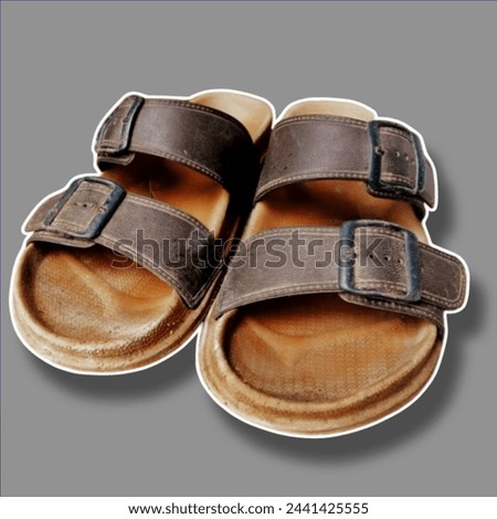 icon of slightly dirty brown sandals