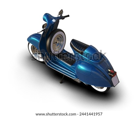 Scooter isolated on background. 3d rendering - illustration