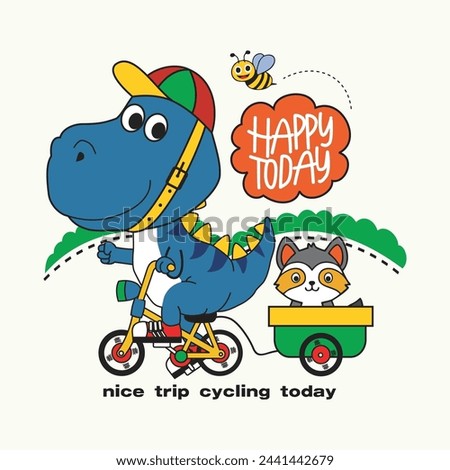 happy today for becycling design cartoon vector illustration