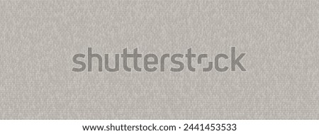 Light grey blinds with seamless canvas texture. Rude burlap furniture upholstery. Roller curtains made of PVC or vinyl for shading windows. Technical material. Vector illustration. Royalty-Free Stock Photo #2441453533