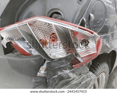 mechanical damage to the car after a traffic accident