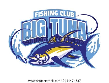 Yellowfin Tuna Fishing Mascot Logo