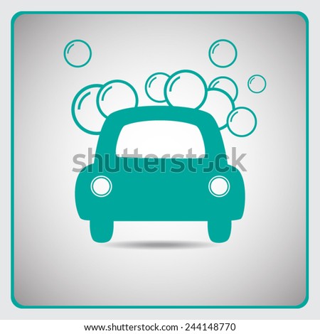 Car wash vector icon