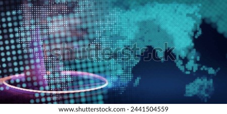 World source code. Abstract IT technology background. Software source