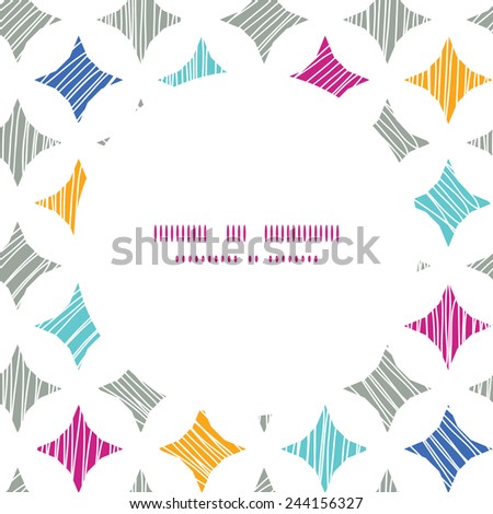 Vector colorful marble textured tiles frame seamless pattern background