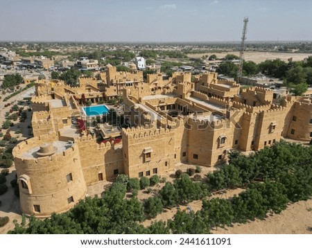 aerial photographs of india in rajasthan Royalty-Free Stock Photo #2441611091
