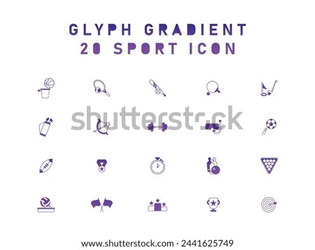 Simple Set Of 20 Sport Vector Icons For Web Isolated On White Background