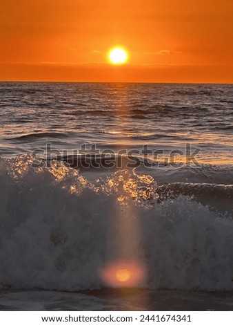 Beautiful pictures of the sun setting on the Pacific Ocean in Hermosa Beach, California (which is a few miles away from Los Angeles).