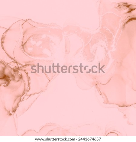 Alcohol Ink Color. Fashion Pattern. Pale Aqua Art. Coral Marble Texture Design. Pastel Silk Fabric India. Background Marble Paint. Abstract Painted.