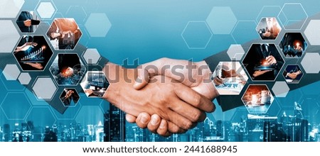 Futuristic business digital financial data technology concept for future big data analytic and business intelligence research for businessman analyst invest decisions making panoramic banner vexel