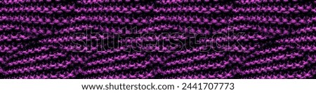 Wool Knit. Black Seamless Background. Purple Knitted Blanket. Scandinavian Background. Lavender Pullover Pattern. Pink Seamless Pullover. Wallpaper Winter.