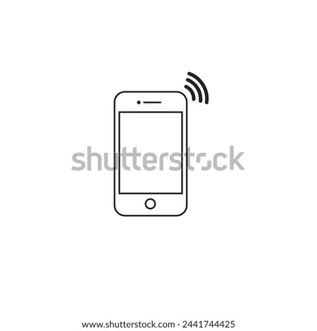 Mobile phones smartphone icons illustration.
