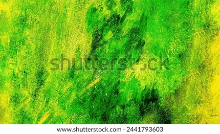 Abstract background - applied black, yellow and green paints