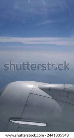 airplane Thailand sky blue nature Royalty-Free Stock Photo #2441835343