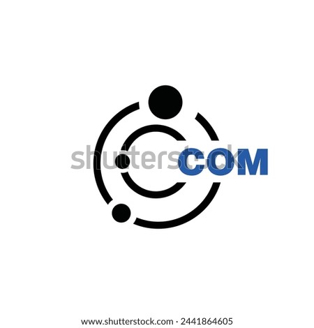 COM letter logo design on white background. COM logo. COM creative initials letter Monogram logo icon concept. COM letter design Royalty-Free Stock Photo #2441864605