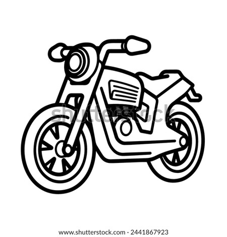 Vector illustration of a bike outline icon, ideal for transportation projects.