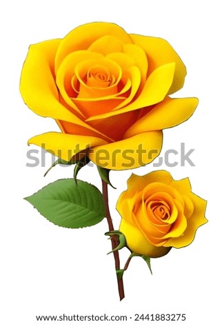 Beautiful Rose Flower, Yellow HD Rose, in this picture you see or Download HD Yellow Roses with its leaf, Yellow Rose with leaf
