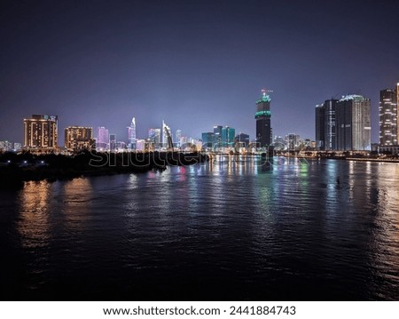 Ho Chi Minh City is the largest city in Vietnam. One of the economic centers. Royalty-Free Stock Photo #2441884743
