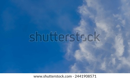 A picture of blue sky with thin cloud 