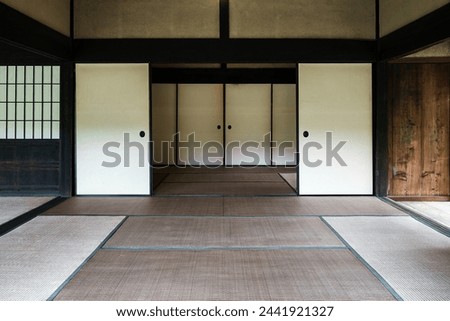 Interior of an old traditional Japanese house Royalty-Free Stock Photo #2441921327