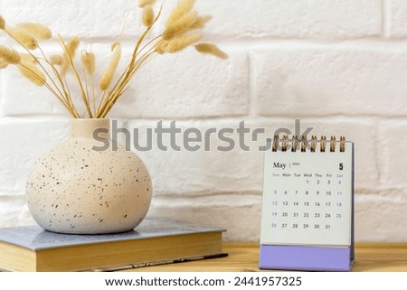 Calendar for planning for May 2024 on your desktop