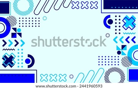 flat design of abstract geometric background