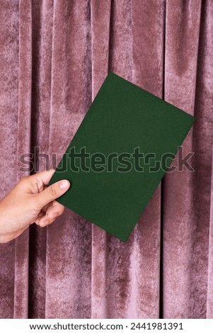 Blank green greeting card, empty card, JPG high quality image