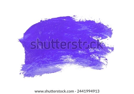 Purple watercolor paint brush stroke isolated on white background. art and watercolor painting concept.