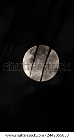 Mystical Night: Moonlit Dark Sky
