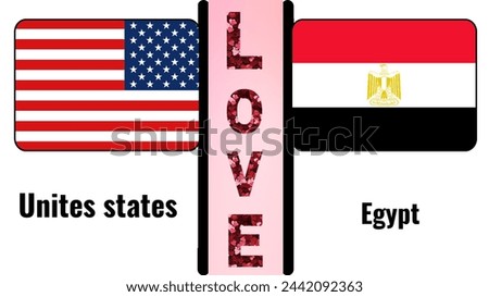 United States Expresses Love for Egypt: Cultural Fusion in an Artistic Depiction
